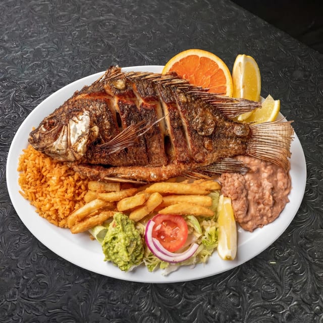 Mojarra Frita / Fried Tilapia.